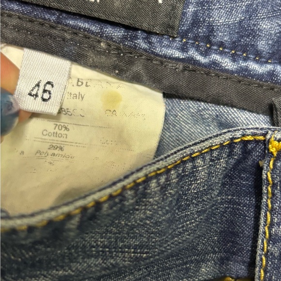 Women's Blue Jeans with Chain Detail - Picture 5 of 7